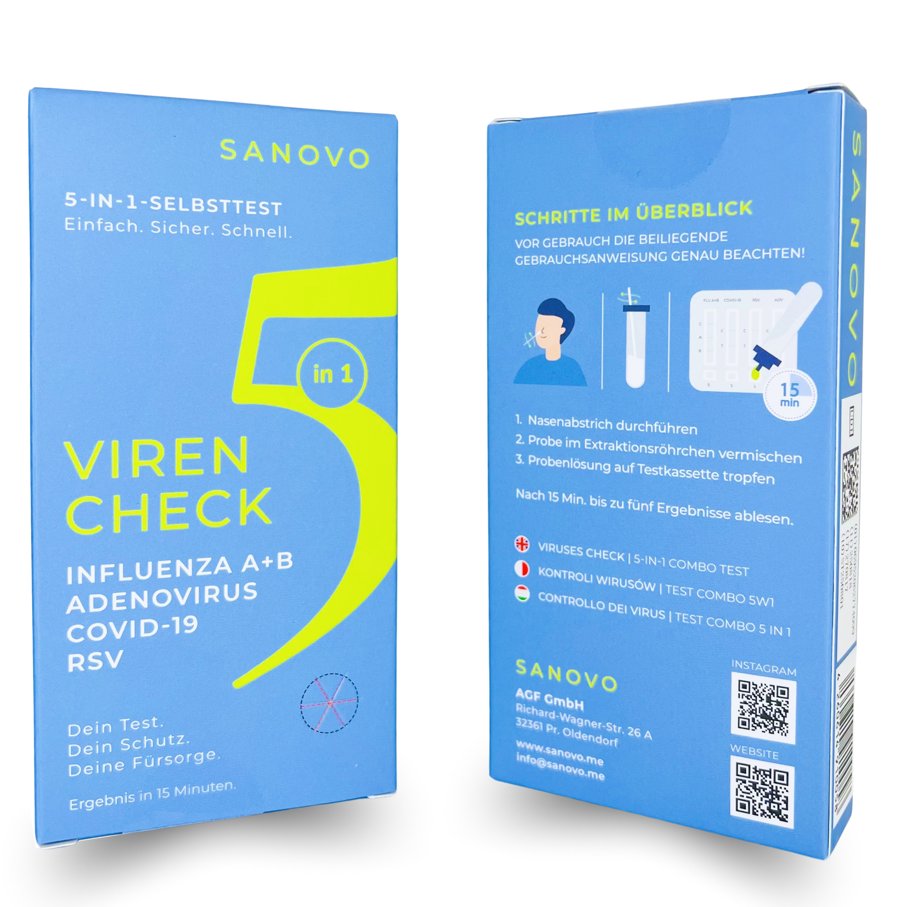 5-in-1 Viren Check Kombi-Schnelltest